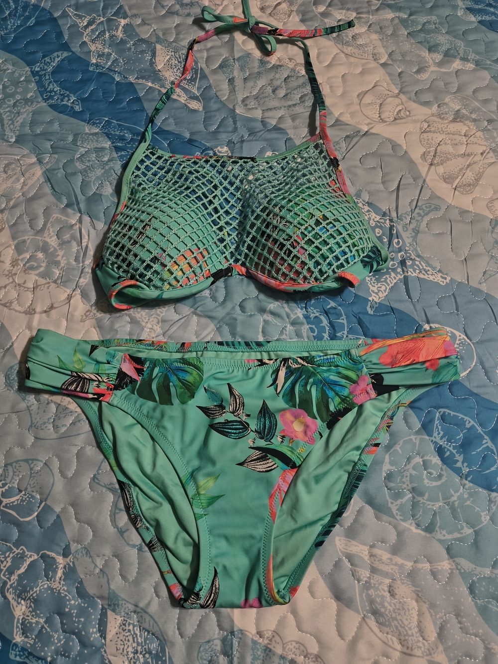 Shade & Shore Mint Green Swim Bottoms